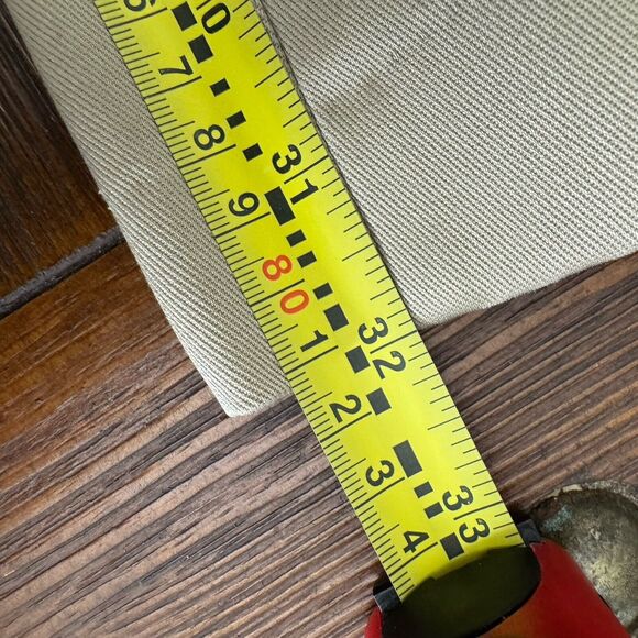 Lands End Men's Traditional Fit Cotton Twill Khaki Pants Size 33x32 - Picture 6 of 7